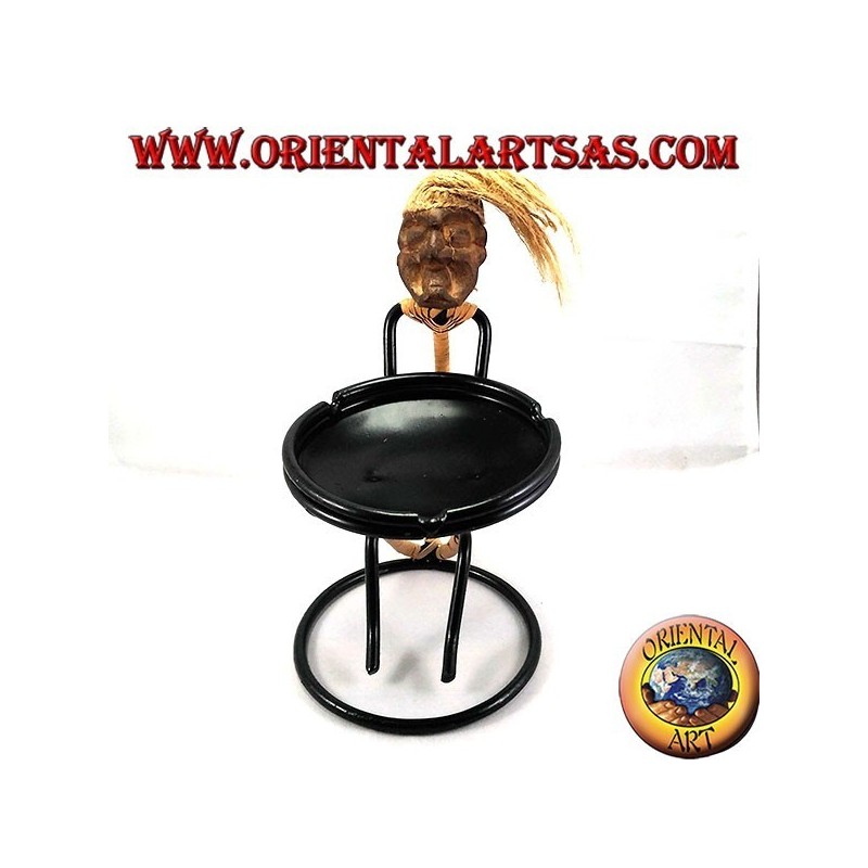 Ashtray on iron tribal hands