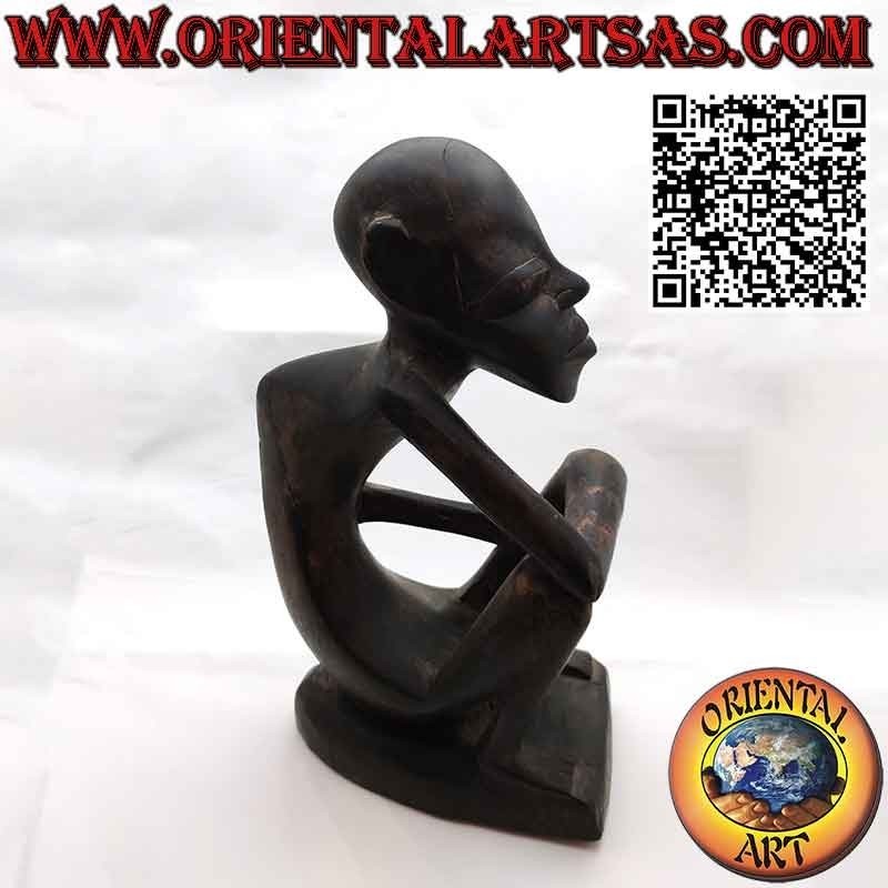 Antico Rara Scultura in legno portafortuna  Isola di Timor Indonesiano la gobba