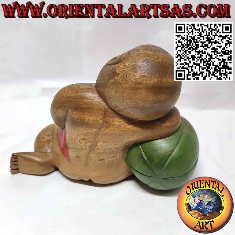 Pair of bookends Children's bookends in handmade teak wood