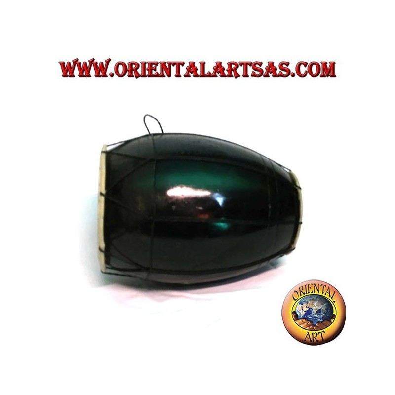 Drum, Pakhawaj in mittel dunkel Mahagoniholz 