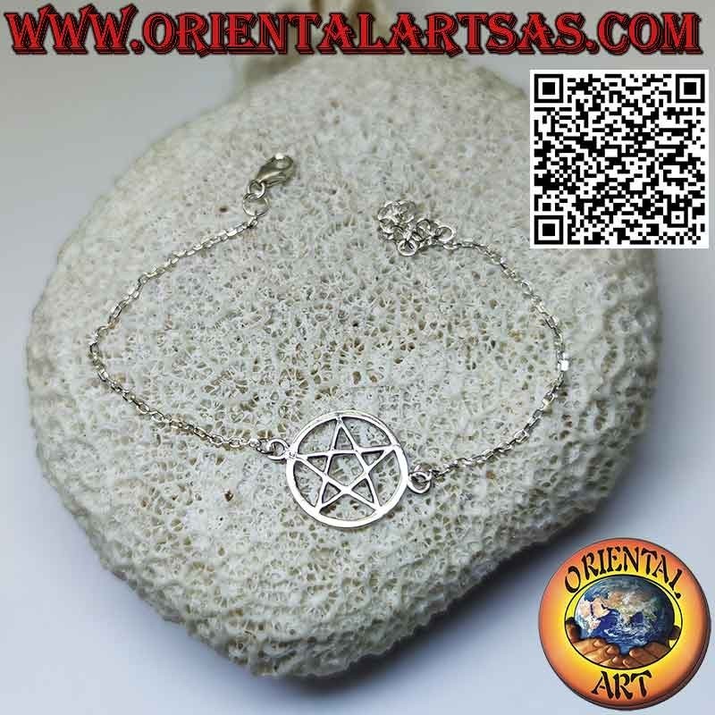 copy of Bracelet chaîne en argent avec oeil divin central