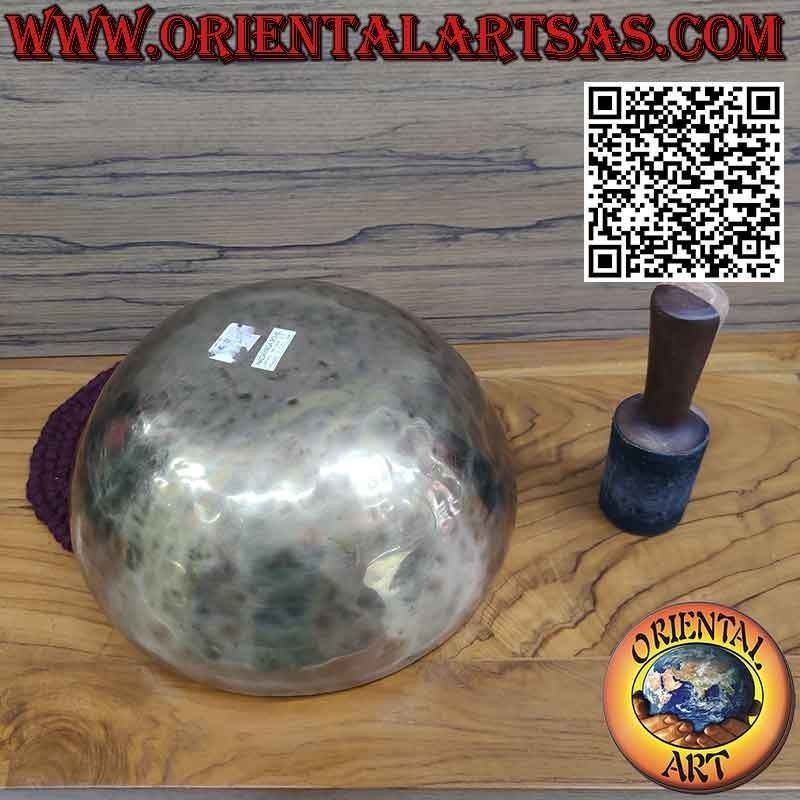 Campana tibetana da 33 cm Ø  fatta a mano completa di batacchio 3060gr