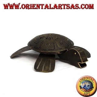 Tortuga cenicero de hierro resellable