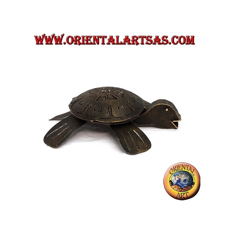 Tortuga cenicero de hierro resellable