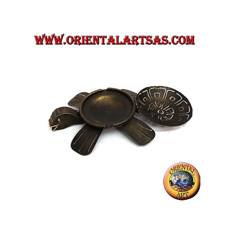 cendrier de fer tortue refermable