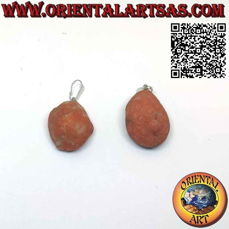 Pendentif Agate de Feu Roulée | Hypoallergénique