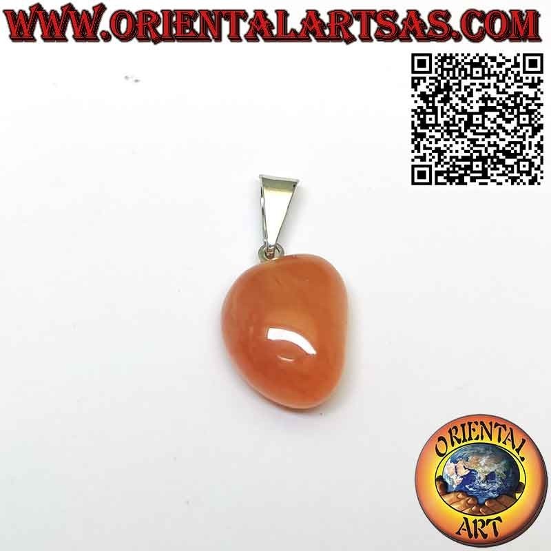 Ciondolo Corniola Burattata: Eleganza Naturale Anallergica | Oriental Art