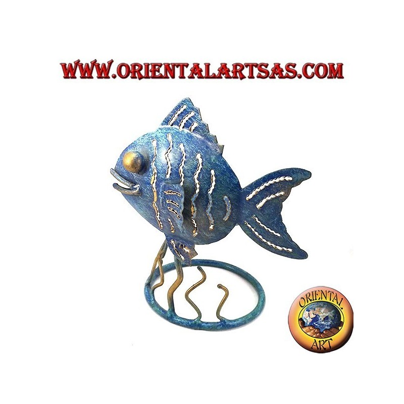 Iron fish holder candles