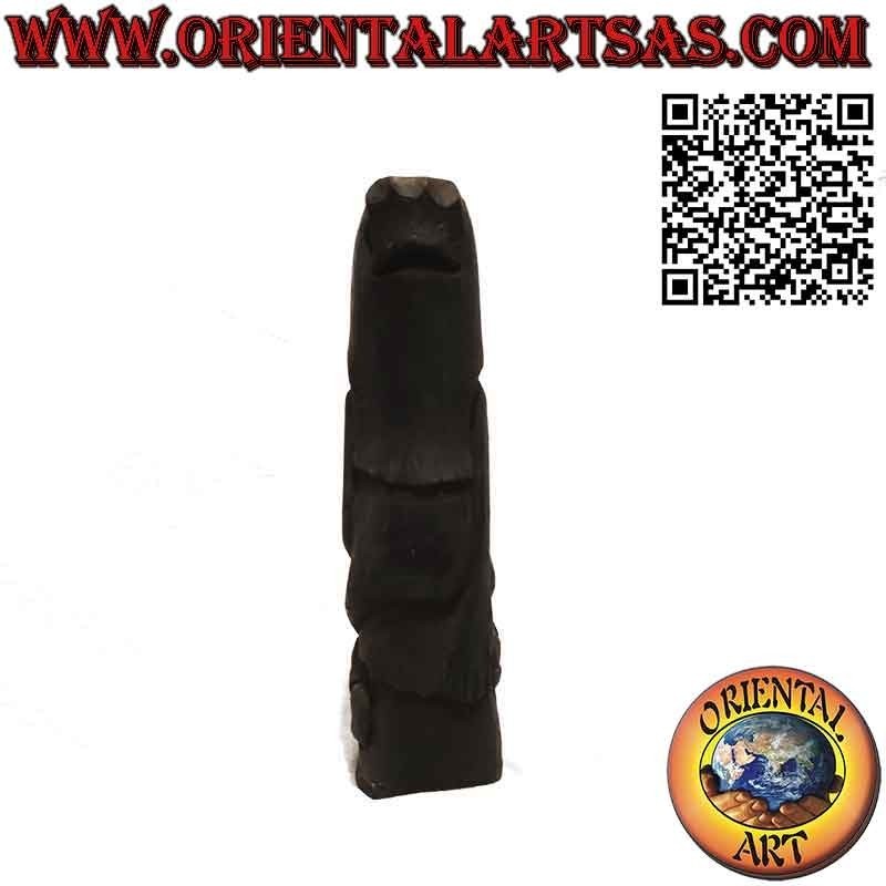 Rare sculpture antique en ébène d'une femme en ébène de l'île de Sumba