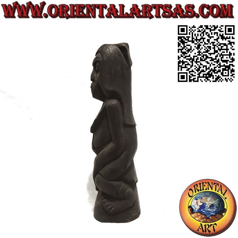 Rare antique ebony sculpture of ebony woman from Sumba Island