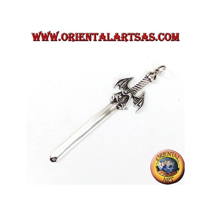 Silver Pendant, Dragon Sword