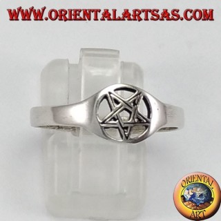 Silberring, Pentagramme perforierten kleine