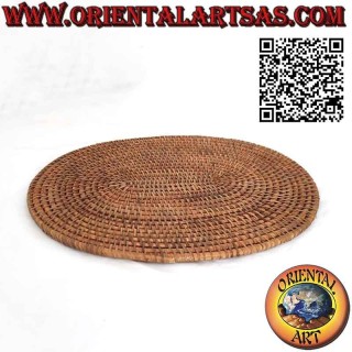 Trivet Oval placemat in rolled rattan wicker