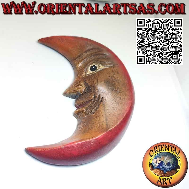 Lune murale en bois aux couleurs chaudes pacioccona (petite)