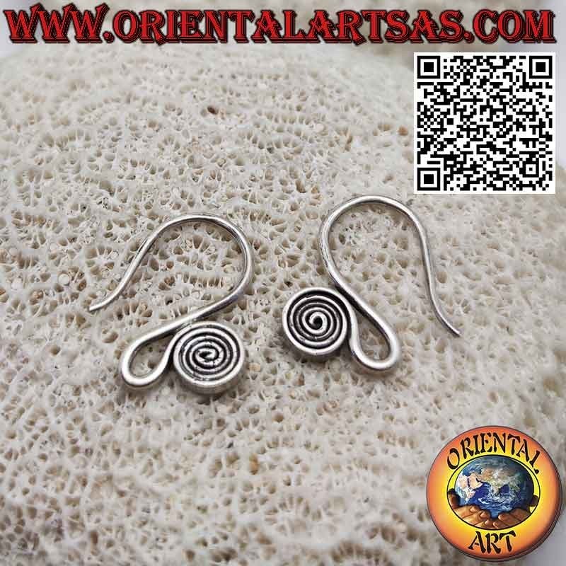 Pendientes de plata con gancho en forma de "S" hechos a mano de Karen