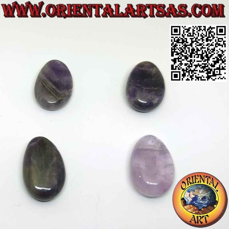 Getrommelter Amethyst Anhänger mit Kordel | Edelstein | Oriental Art