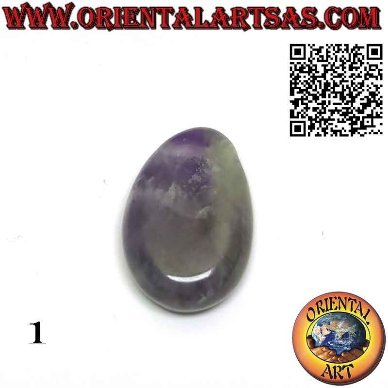 Colgante Amatista Natural Pulida Calada con Cordón