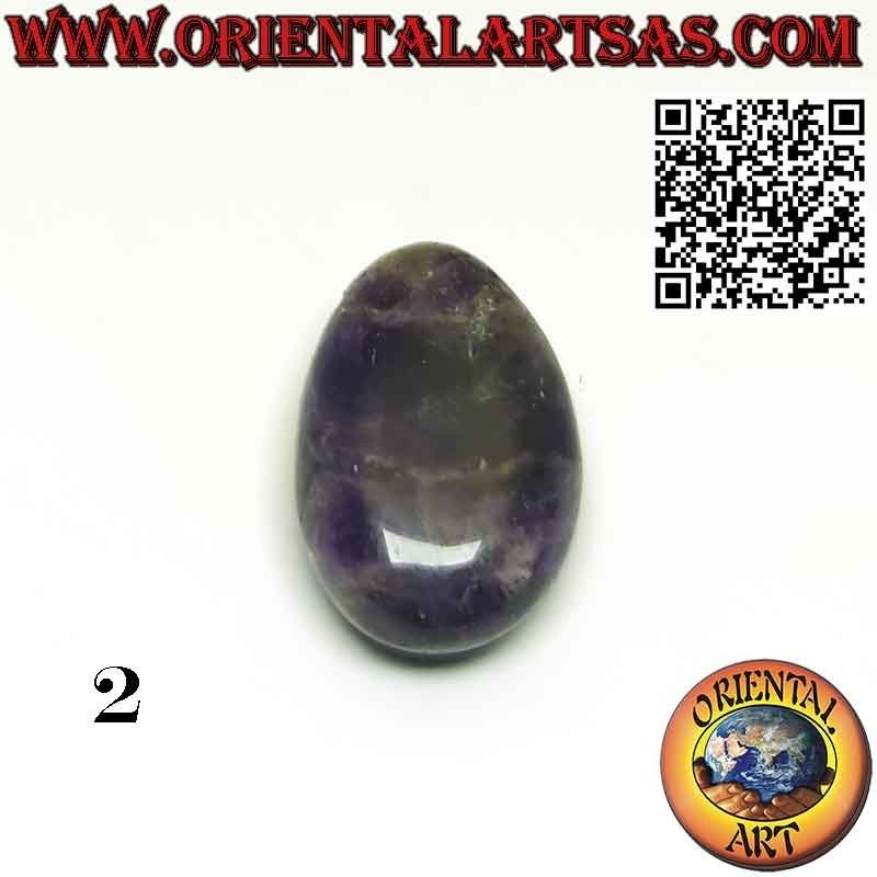 Getrommelter Amethyst Anhänger mit Kordel | Edelstein | Oriental Art