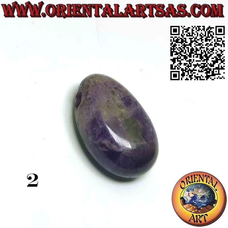 Getrommelter Amethyst Anhänger mit Kordel | Edelstein | Oriental Art