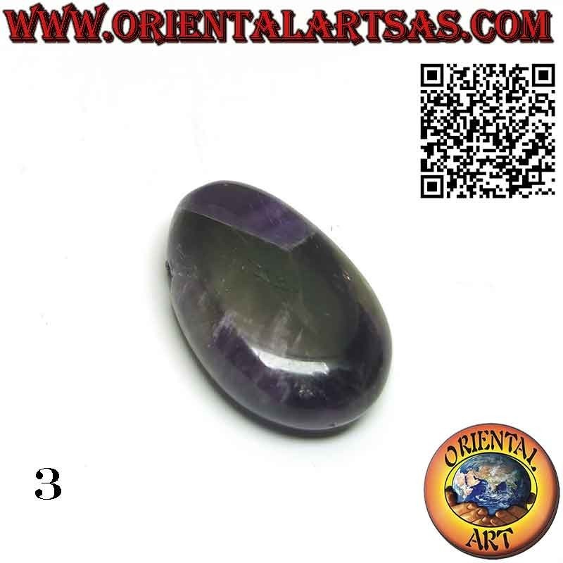 Colgante Amatista Natural Pulida Calada con Cordón