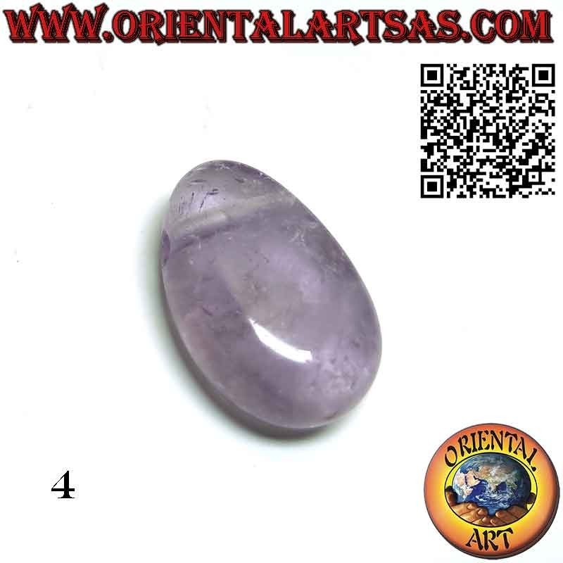 Cut-out Tumbled Natural Amethyst Pendant | Oriental Art