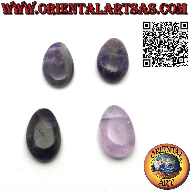 Cut-out Tumbled Natural Amethyst Pendant | Oriental Art
