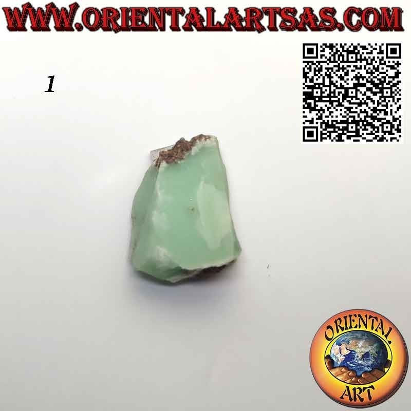 Pendentif Chrysoprase Brute Naturelle - Hypoallergénique