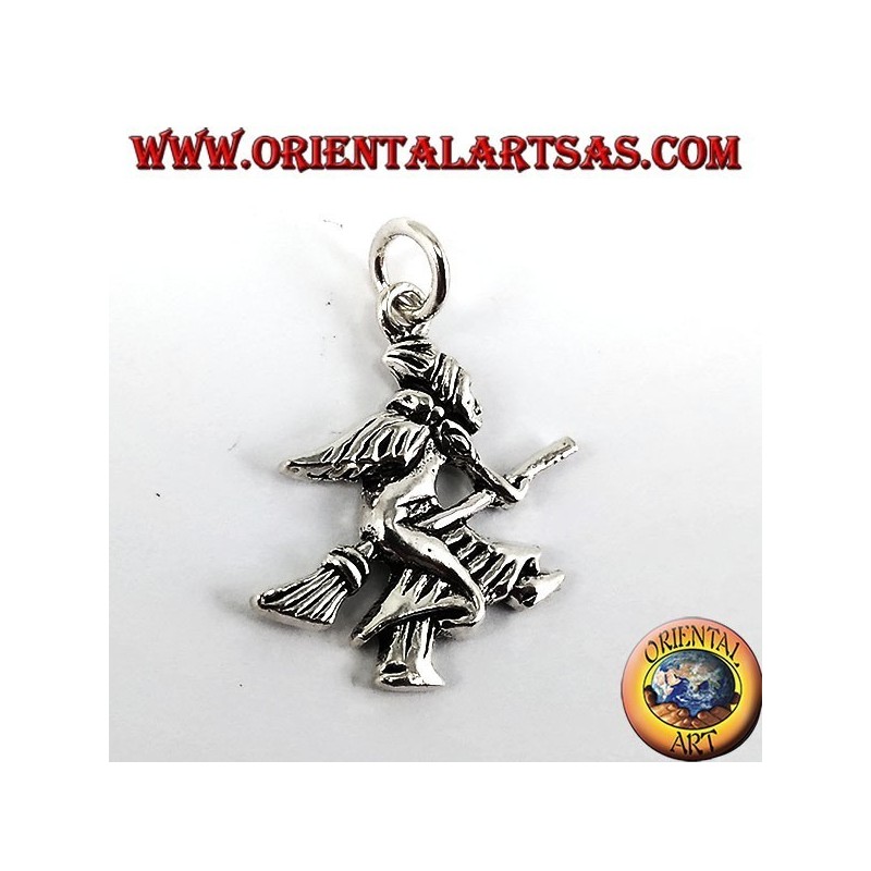 Silber Anhänger Hexe (Hexe)