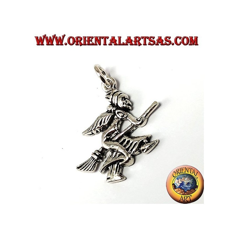 Silver Pendant Witch (befana)