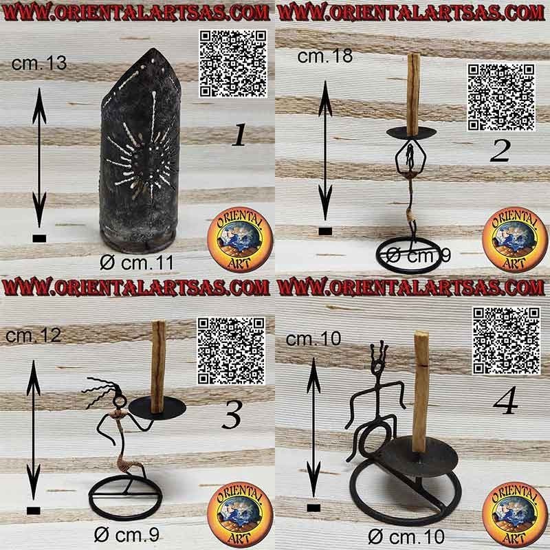 Bruciatore per legnetti di Palo Santo di incenso in ferro battuto