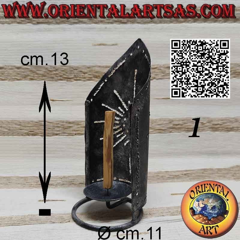 Burner for Palo Santo sticks of incense in wrought iron