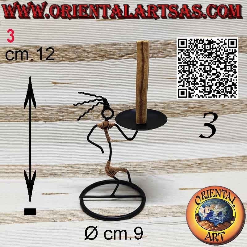 Brûleur pour bâtons d'encens Palo Santo en fer forgé