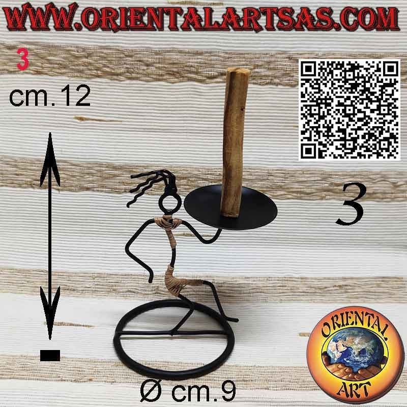 Quemador para varitas de incienso de Palo Santo en hierro forjado