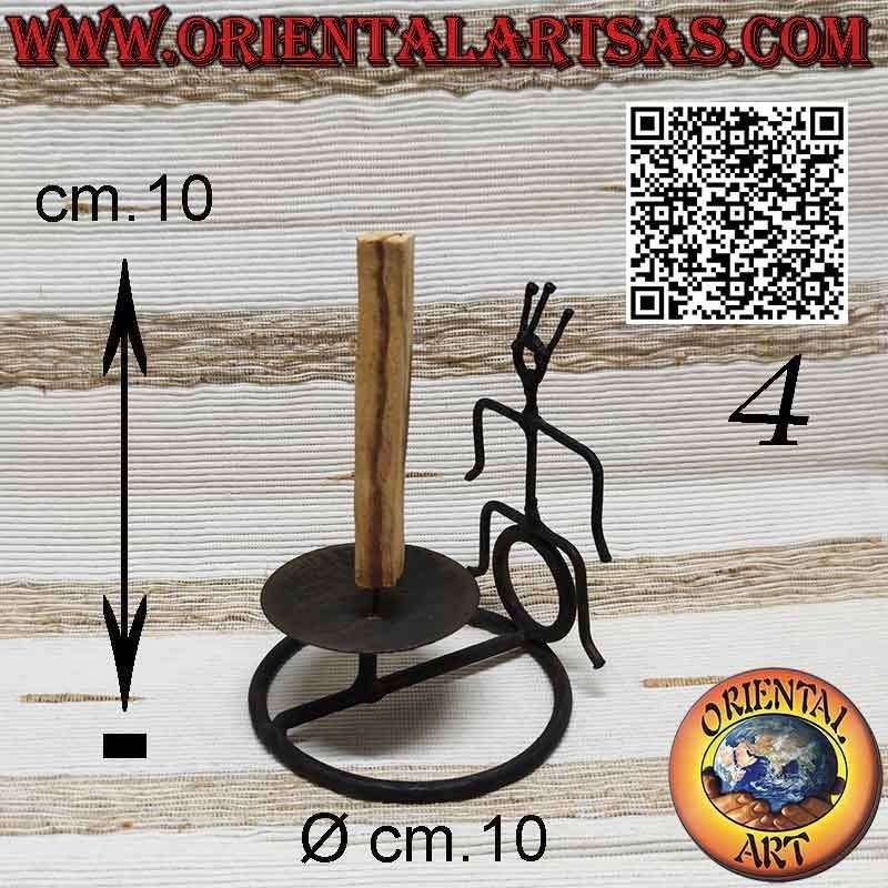 Brûleur pour bâtons d'encens Palo Santo en fer forgé
