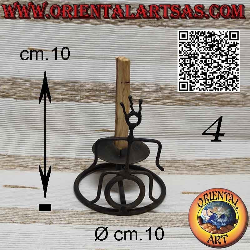 Quemador para varitas de incienso de Palo Santo en hierro forjado