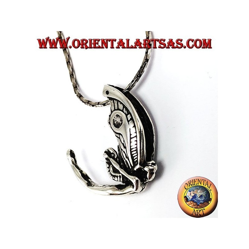 Pendentif argent, Fée en vol