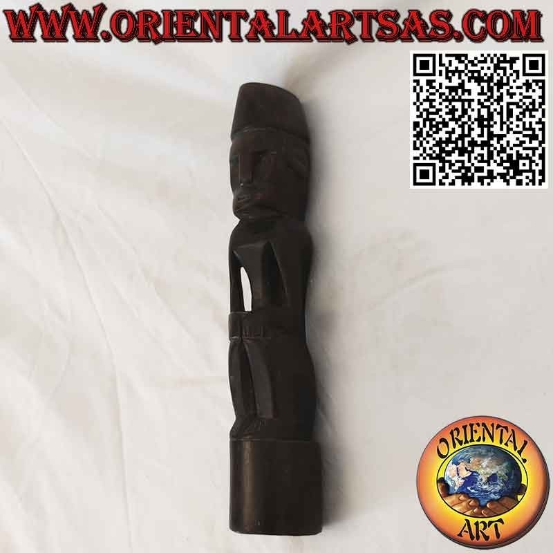 Ironwood sentado Dayak Kalimantan Borneo Ancestor Estatua
