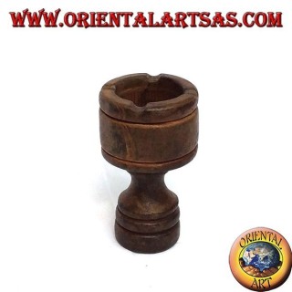 Chalky teak wood ashtray