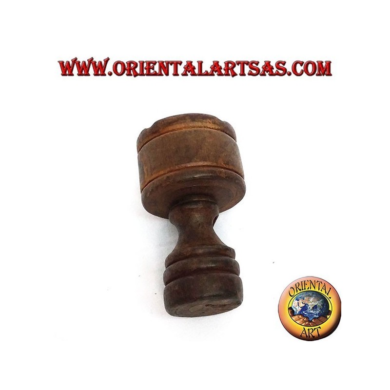 Chalky teak wood ashtray