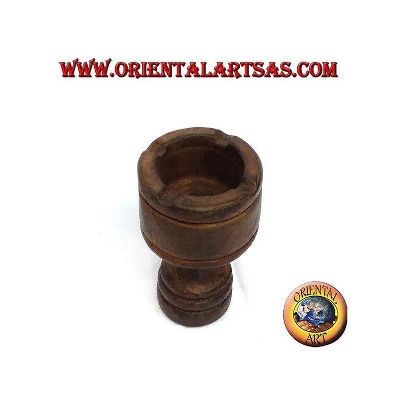 Taza Cenicero de madera de teca