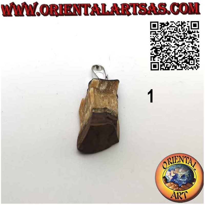 Colgante Ojo de Tigre Bruto Natural Hipoalergénico