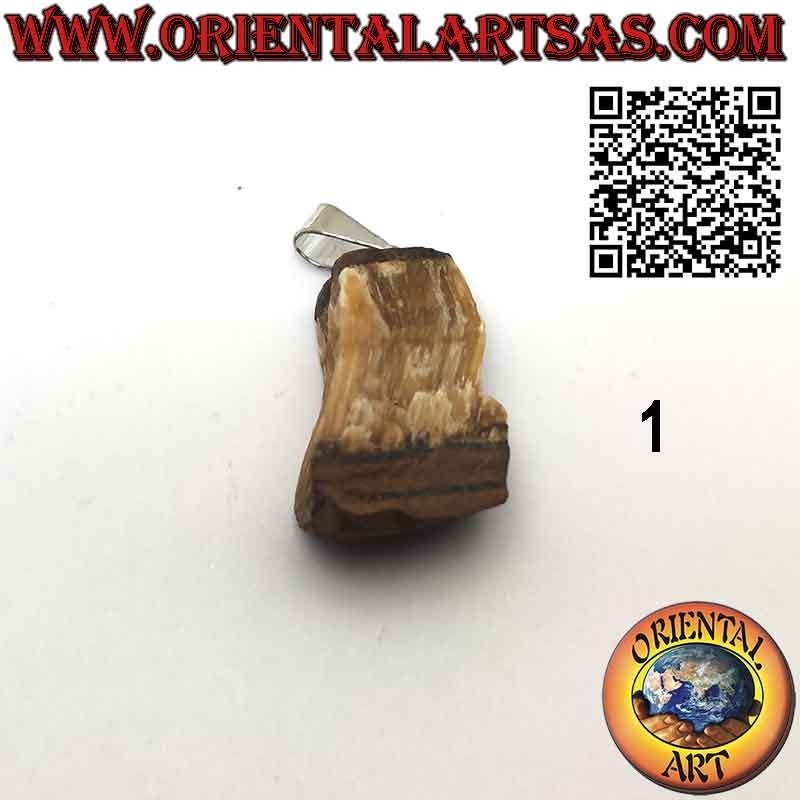 Colgante Ojo de Tigre Bruto Natural Hipoalergénico