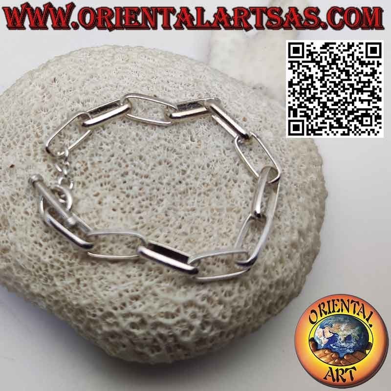 Bracciale Argento 925 Anallergico Catena Ovale Grande | Oriental Art