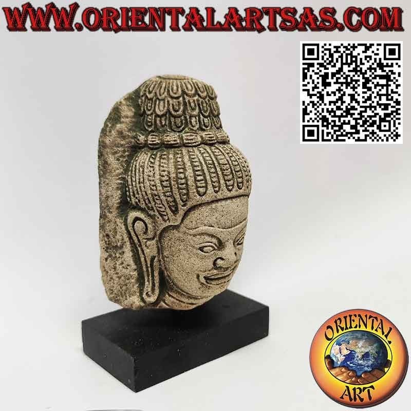 Scultura in pietra raffigurante il Barong di Angkor wat di Siem Reap Cambogia