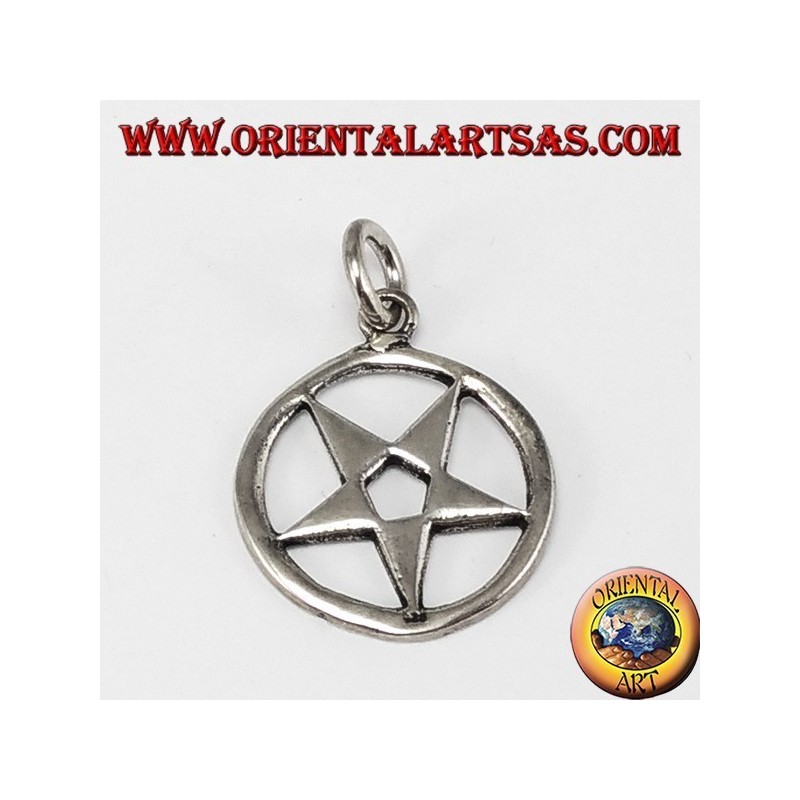 pendente stella in argento