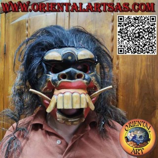 Hanuman wooden mask from traditional Balinese sacred dances
