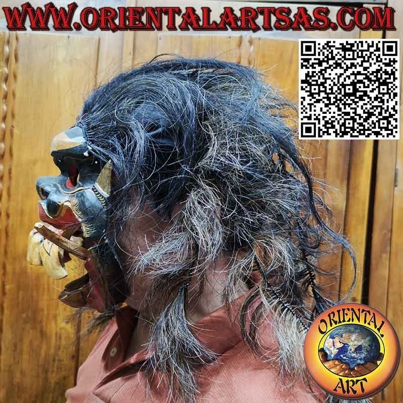 Hanuman-Holzmaske aus traditionellen balinesischen heiligen Tänzen