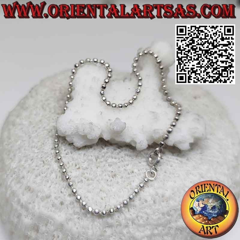 Luminoso Bracciale Argento 925 Palline Diamantate | Oriental Art
