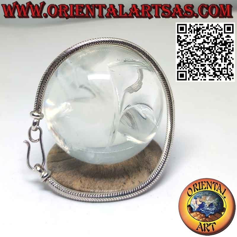 Klassisches 19 cm x 4 mm großes „Schlangen“-Gliederarmband aus massivem Silber