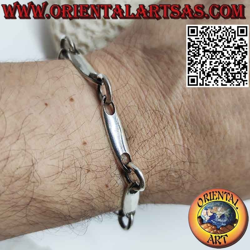 Bracciale Argento 925 Surf con Anelli Grandi | Oriental Art